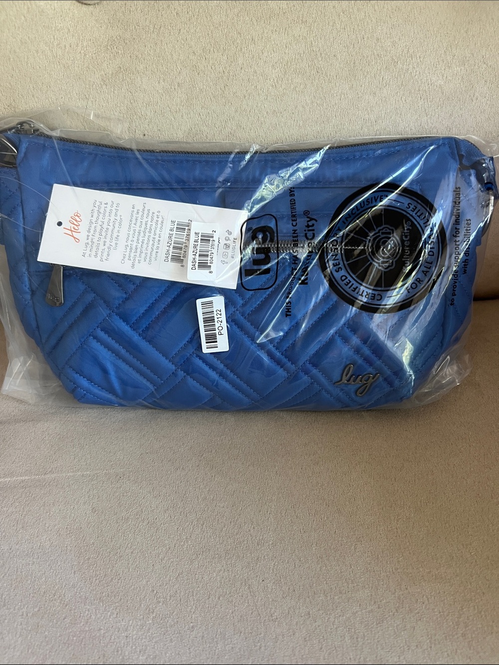 NWT Lug Dash Classic Crossbody Bag in Azure Blue